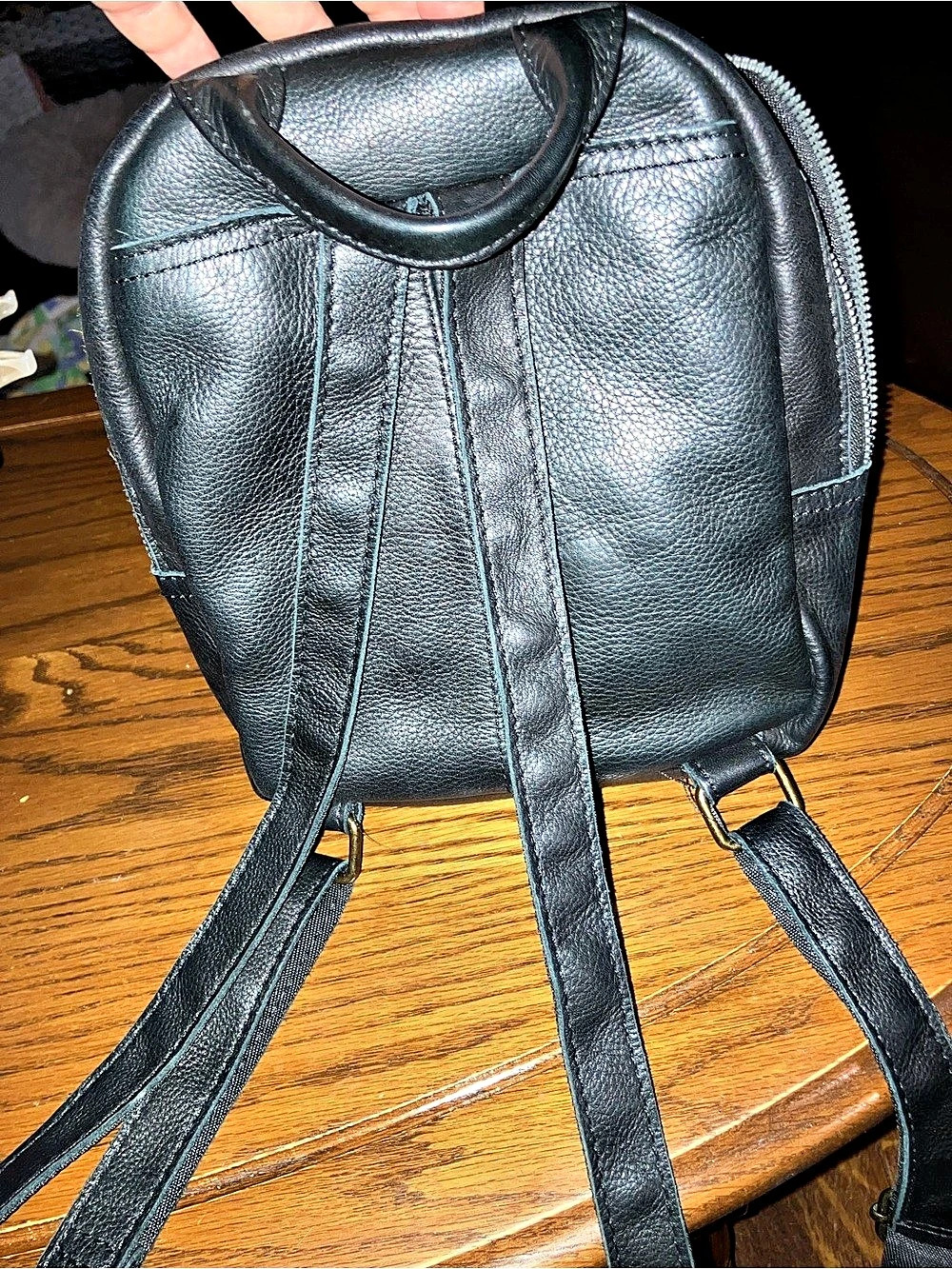 American Leather Co Leather Backpack in Black